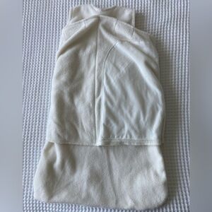 Halo cream colored fleece sleepsack swaddle